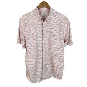 FAHERTY Brand Casual Beach Organic Cotton Button Down Shirt L BF1339 Men’s